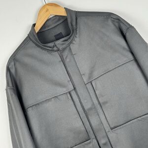 Nike ESC Raw Cut Gray Wool Jacket Men's Size Large HM6491-039 MSRP $450 Italy